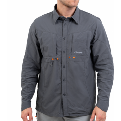 Рубашка с УФ-защитой UPF50 темно-серая