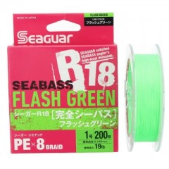 Seaguar R-18 Kanzen Seabass Flash Green X8 200м